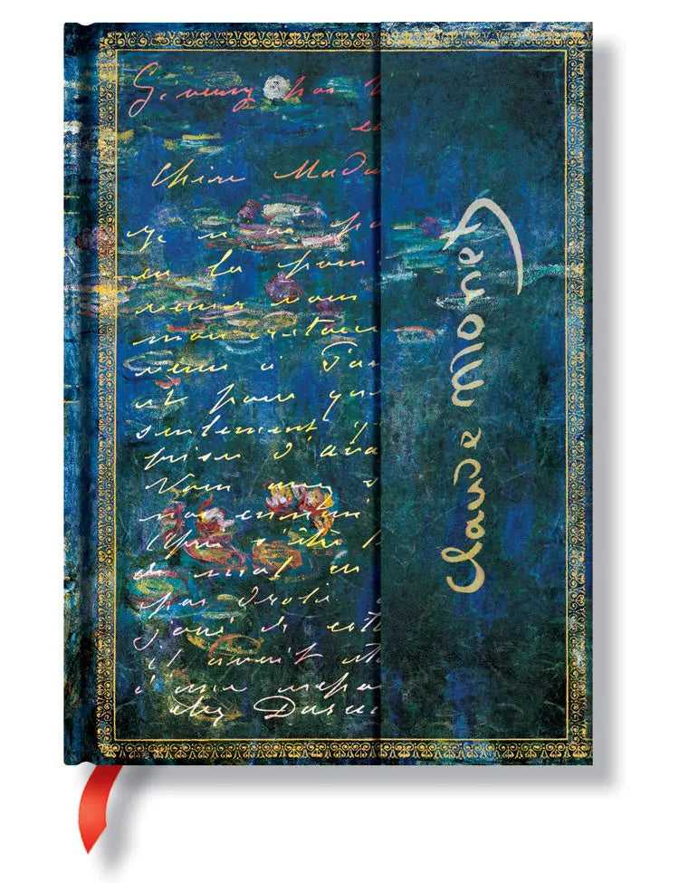 PAPERBLANKS Notizbuch Midi PB1209-2 Monet Seerosen, lin. Idealshop