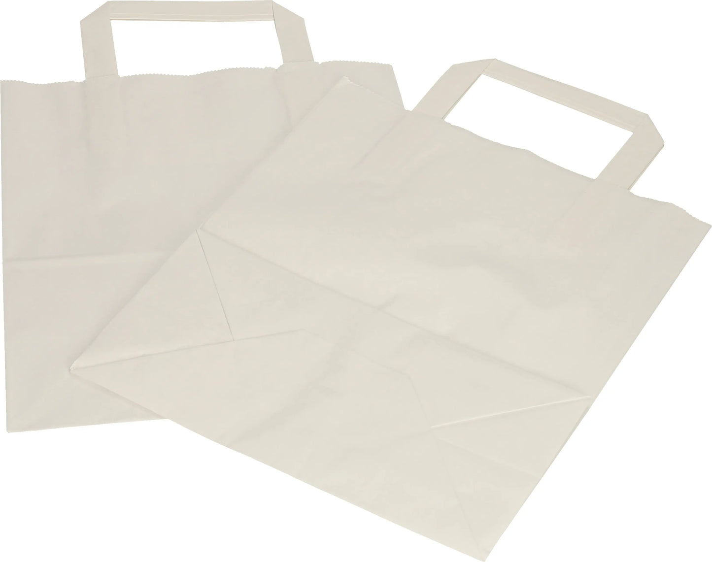 PAPSTAR Tragtasche Papier 28x22x10cm PAP86454 weiss 50 Stück Idealshop