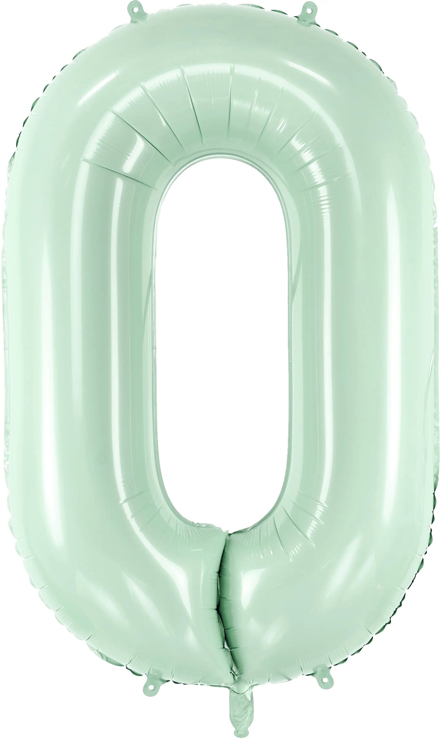 PARTYDECO Folienballon Ziffer 0 72cm FB230G-0-012 hellgrün Idealshop