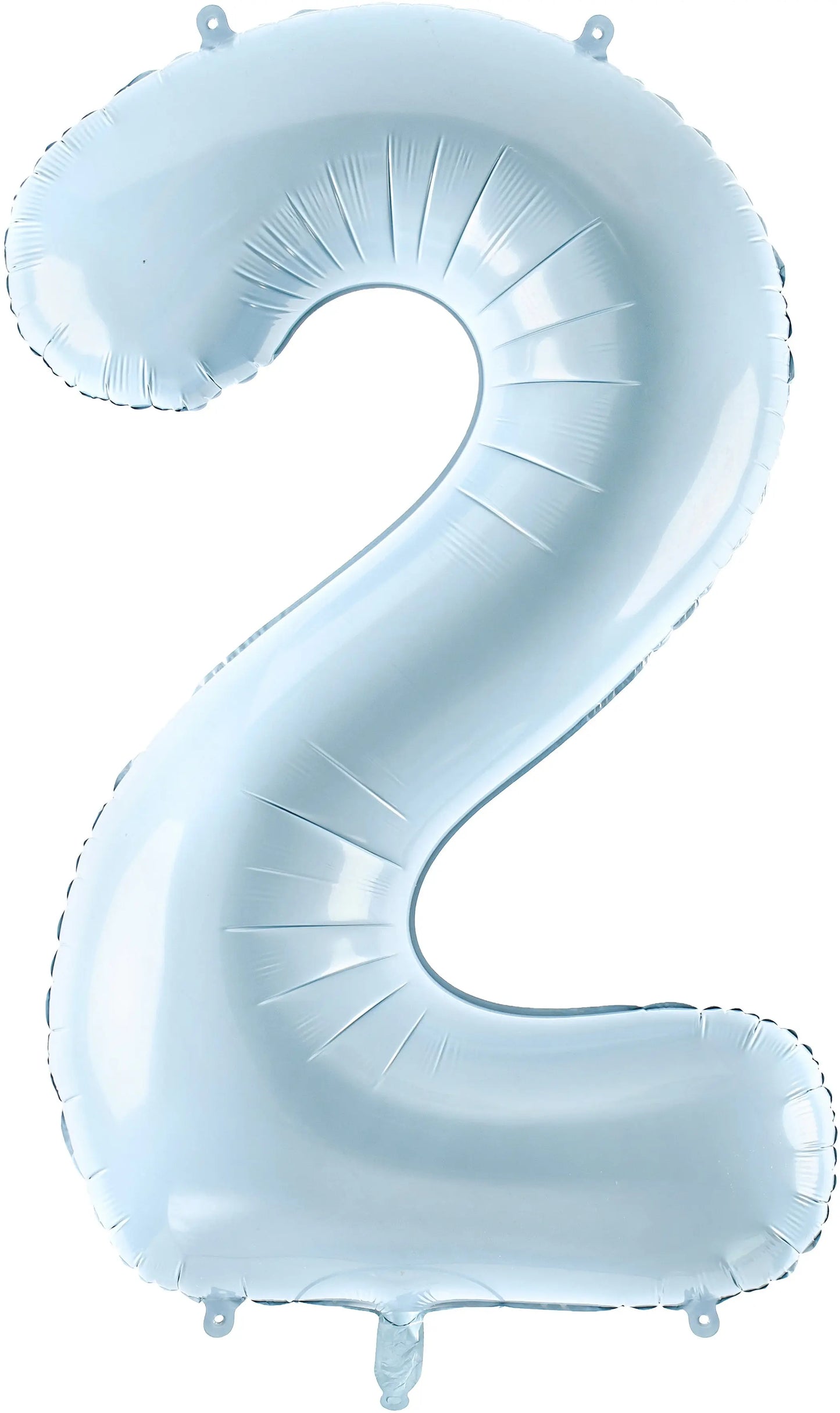 PARTYDECO Folienballon Ziffer 2 72cm FB230P2001J hellblau Idealshop