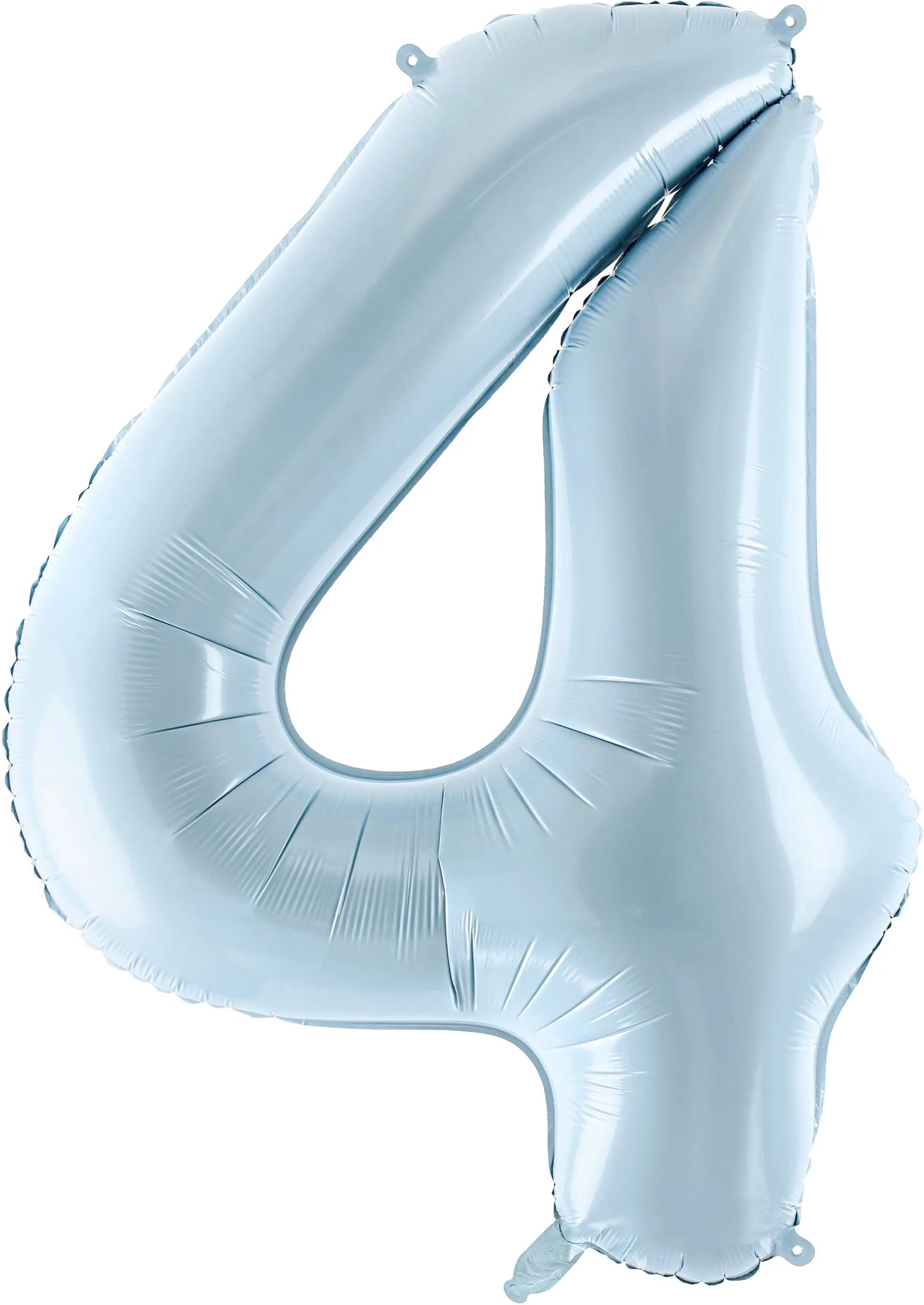 PARTYDECO Folienballon Ziffer 4 72cm FB230P4001J hellblau Idealshop
