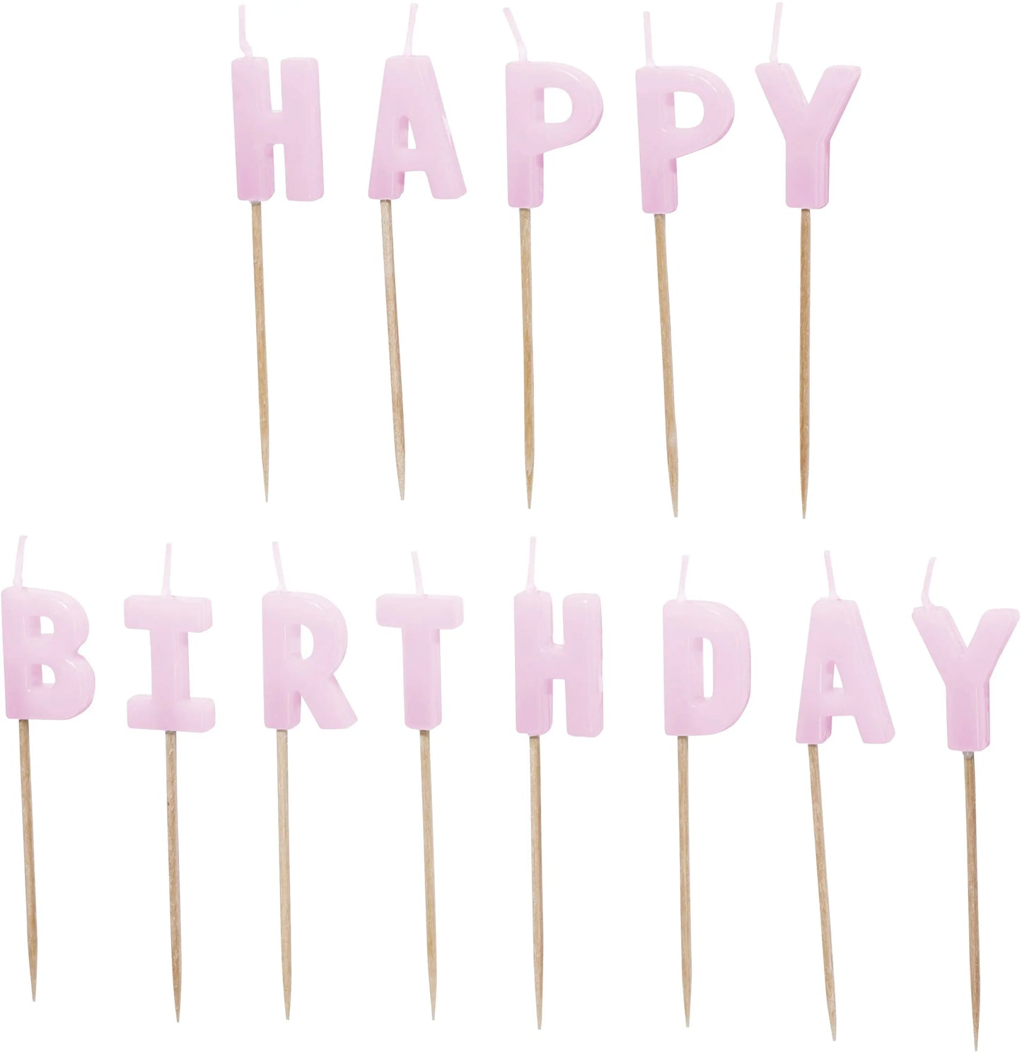 PARTYDECO Kerzen Happy Birthday SCS-13-014 lila Idealshop