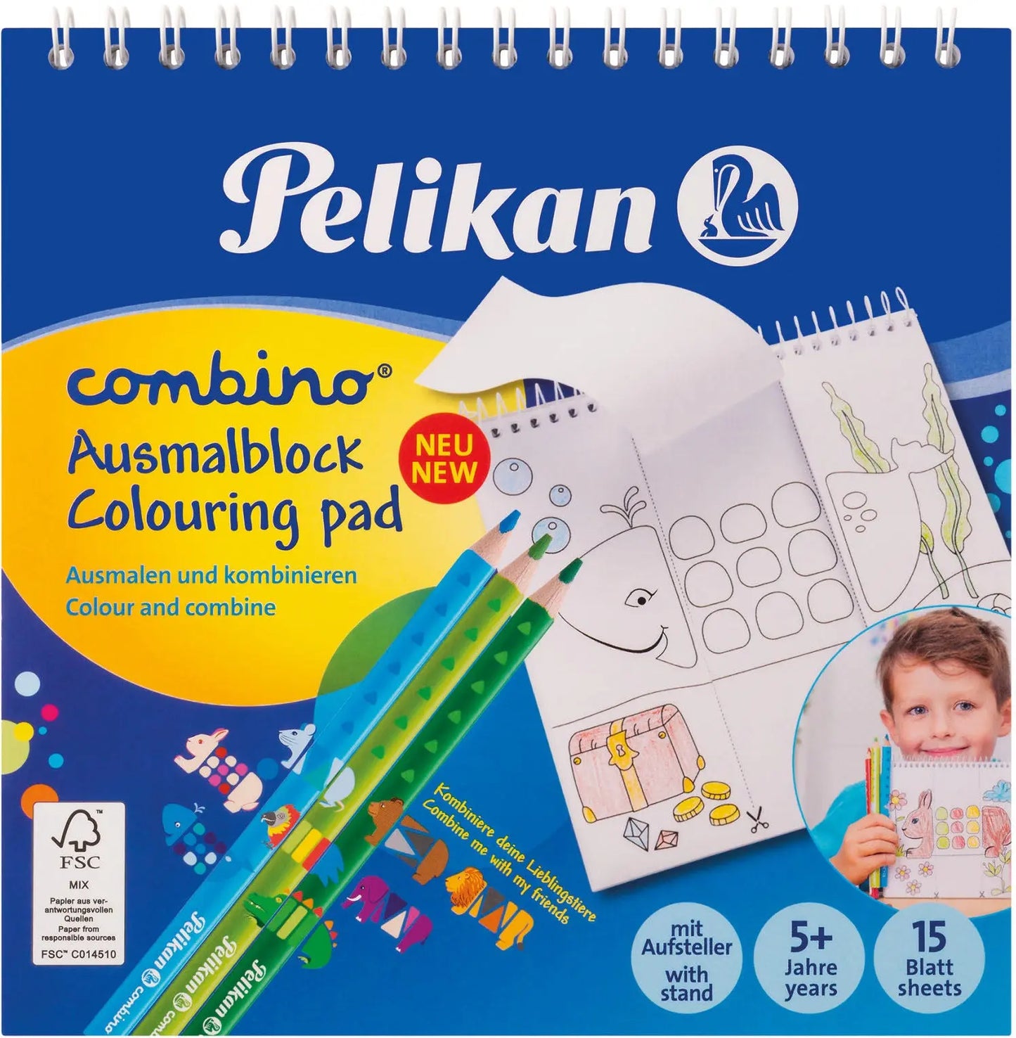 PELIKAN   Malblock  Combino      15x15cm Idealshop