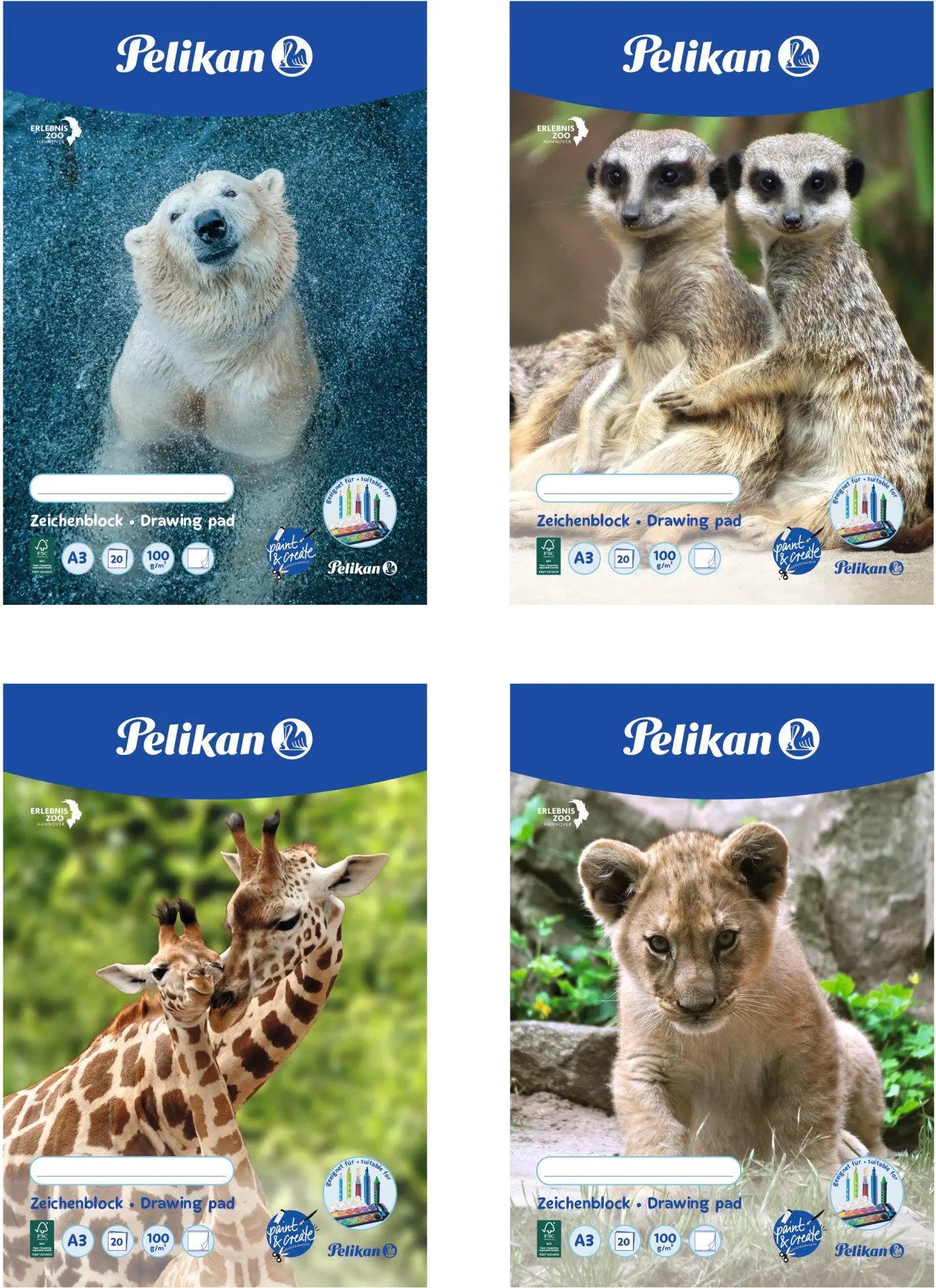 PELIKAN   Zeichenblock                A3 Idealshop