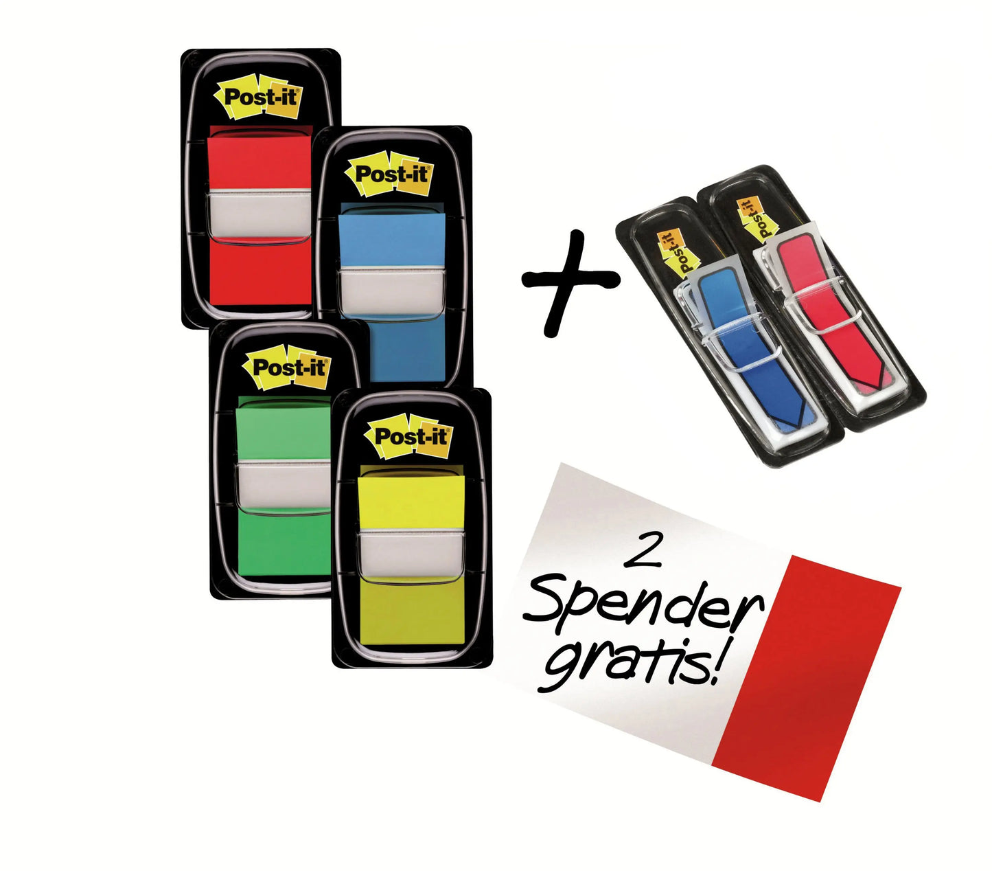 POST-IT Index 25.4x43.2mm I680-P6 4 Farben 4x50 Blatt,2xPfeile Idealshop