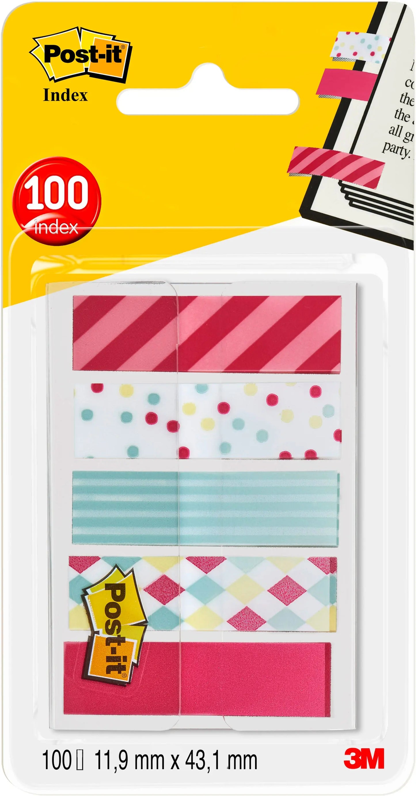 POST-IT Index Standard 43,2x11,9mm Idealshop