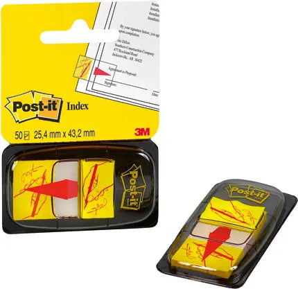 POST-IT Index Tabs 25,4x43,2mm Idealshop
