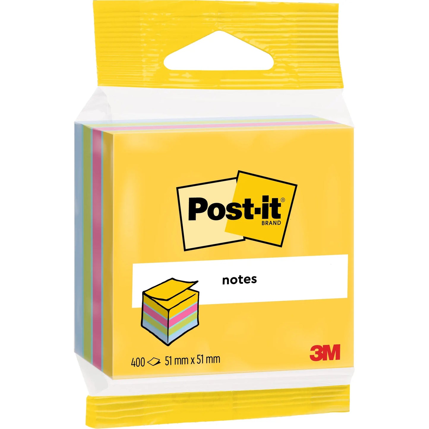 POST-IT Mini Cube multicol. 51x51mm Idealshop