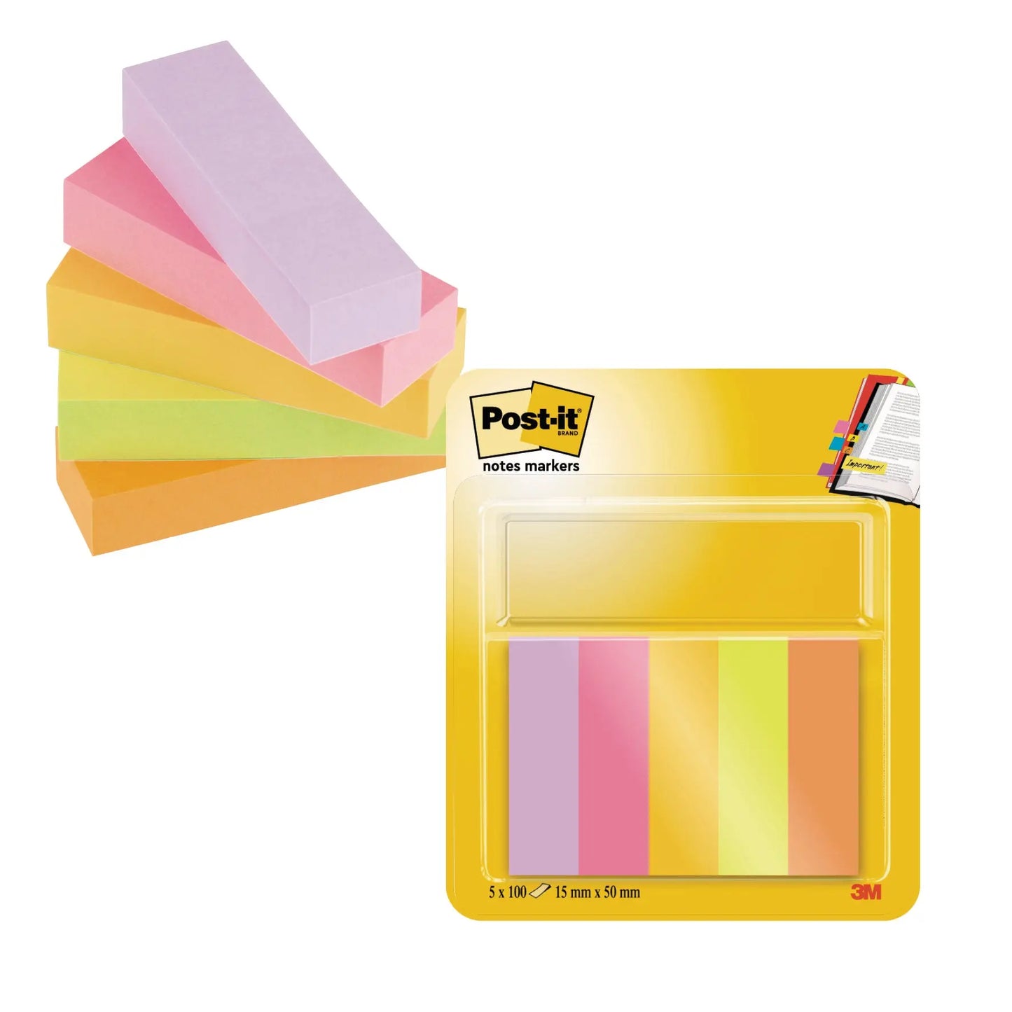 POST-IT Page Marker 15mmx50mm Idealshop