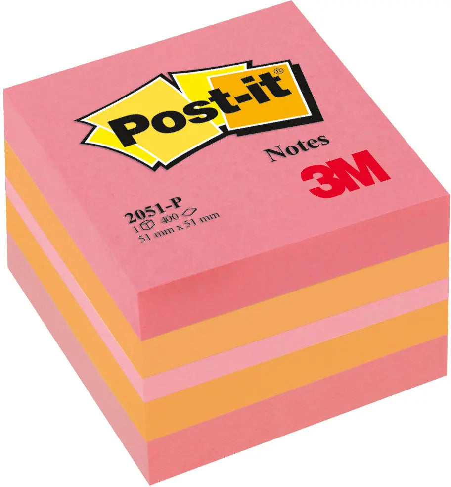 POST-IT Würfel Mini Pink 51x51mm Idealshop
