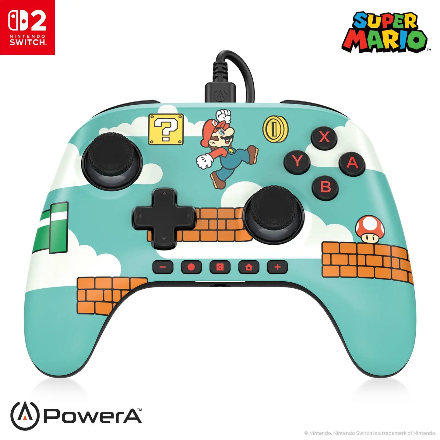 POWER A Advantage Wired Controller NSGP0527-01 NSW2, Mario Time! Idealshop