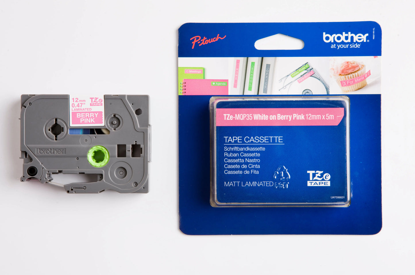 PTOUCH Band lam. weiss/pink matt Idealshop