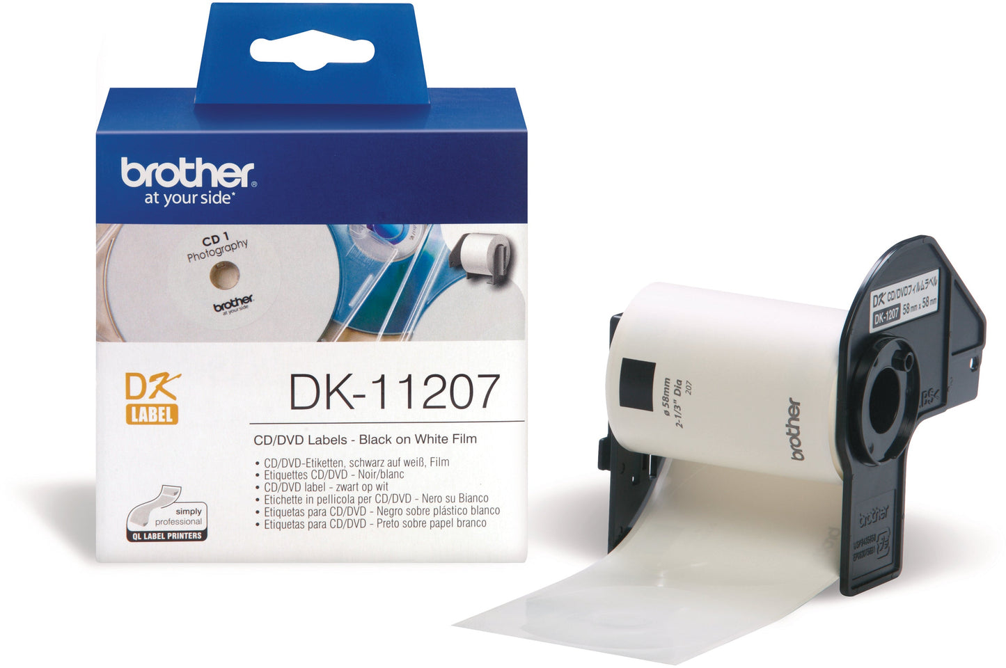PTOUCH CD/DVD Etiketten Film 58mm Idealshop