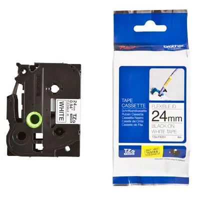 PTOUCH Flexitape lamin. schwarz/weiss TZe-FX251 zu PT-550 24 mm Idealshop