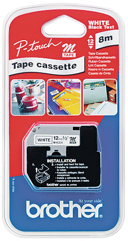 PTOUCH Band,nicht lam. schwarz/weiss M-K231SBZ zu PT-65/75/85/110 12mm/4m Idealshop