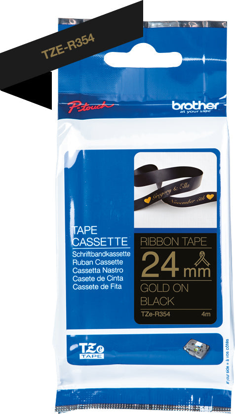 PTOUCH Band schwarz/gold TZE-R354 Tze Geräte 24mm Idealshop