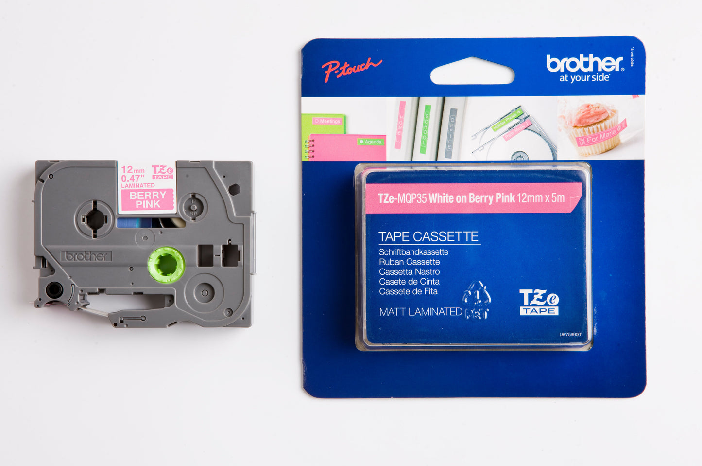 PTOUCH Band lam. weiss/pink matt Idealshop