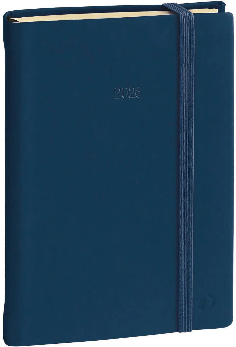 QUO-VADIS Agenda Silk Aff.Prest. 2026 285956Q 1W/2S dunkelblau ML 10x15cm Idealshop
