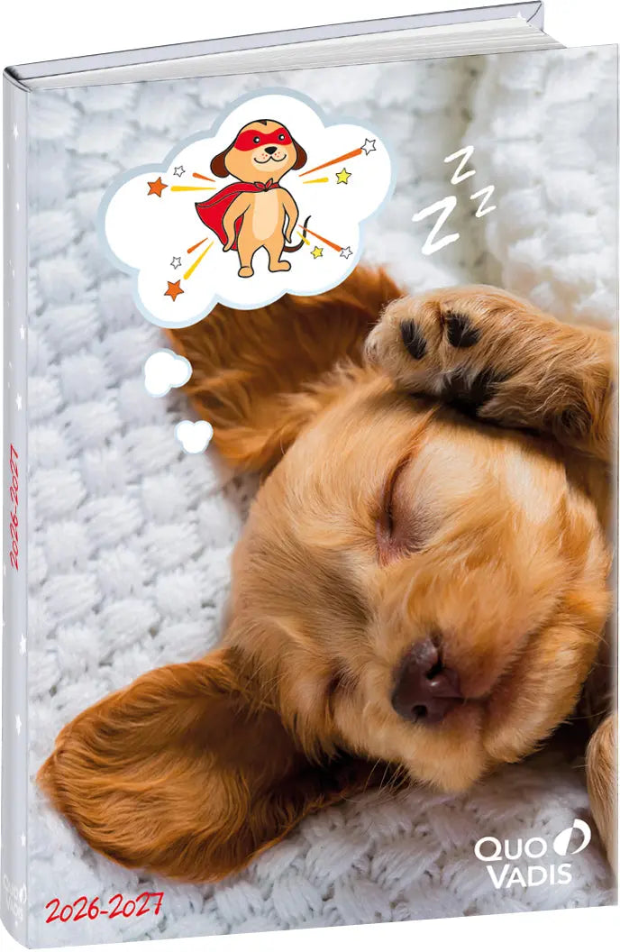 QUO-VADIS Eurotextagenda Hund 26/27 1282767Q 1T/1S 12M ML 12x17cm Idealshop