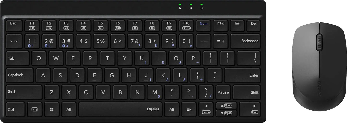RAPOO 8000GT Deskset R-11066 Wirel. Multimode,Black-Grey Idealshop