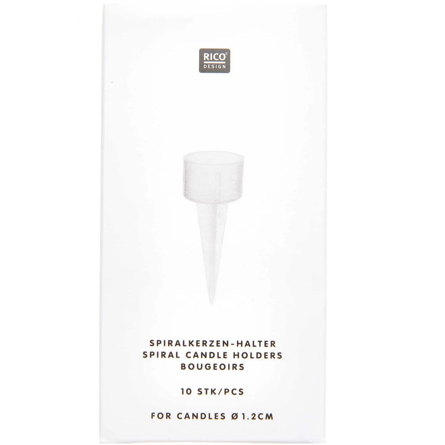 RICO DESIGN Kerzenhalter 10 Stück 400115 Transparent Idealshop