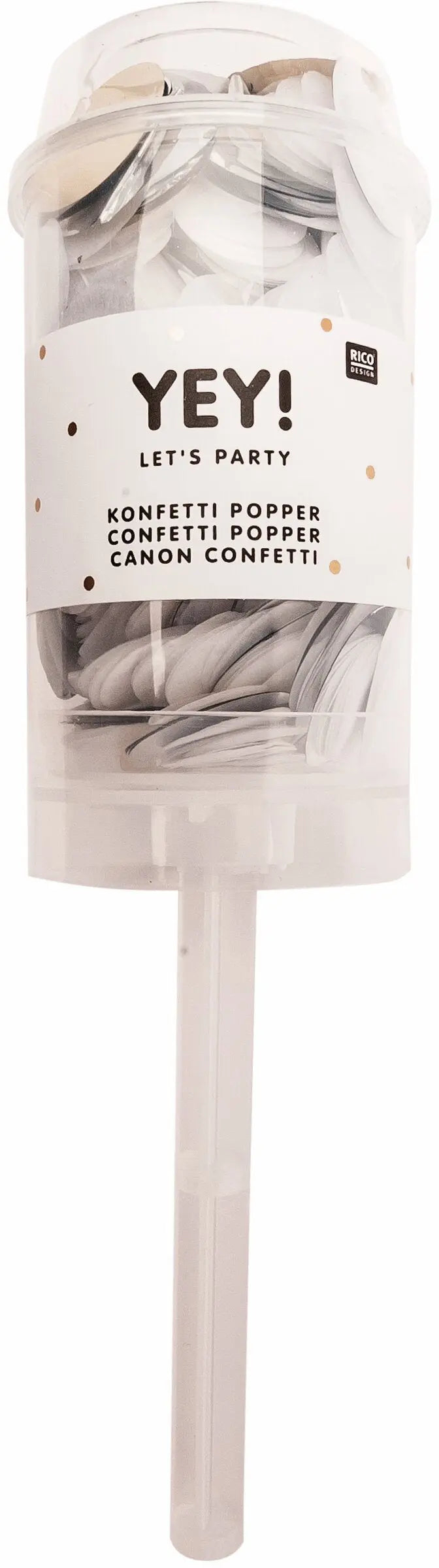 RICO DESIGN Konfetti Popper 8g 99001.63.92 weiss Idealshop