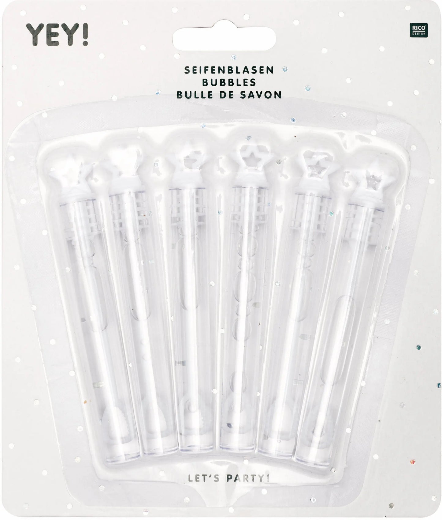 RICO DESIGN Seifenblasen YEY! 81004.02.01 6 Stück Idealshop