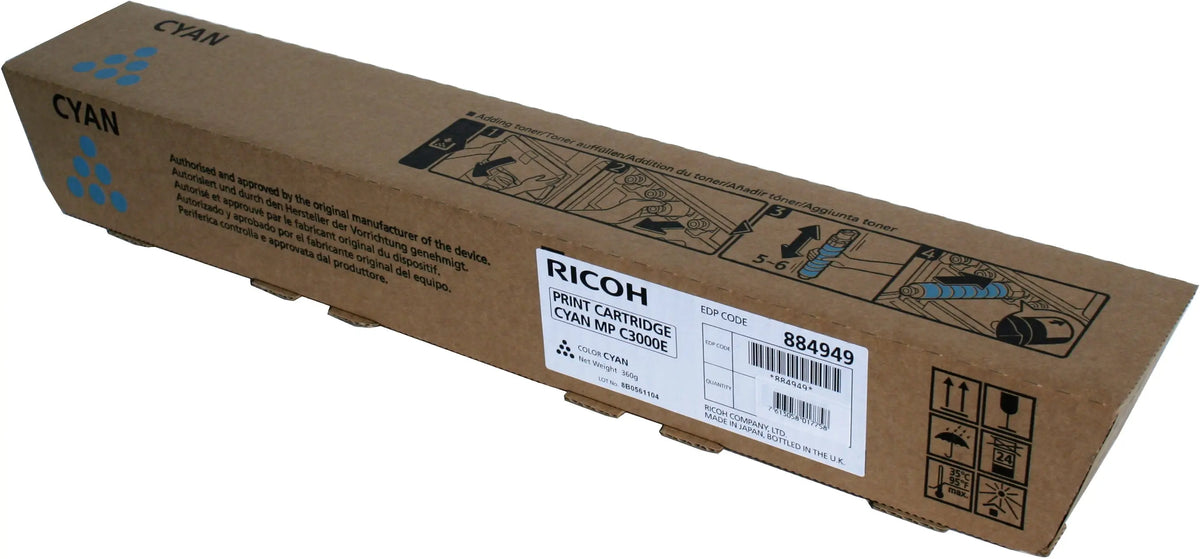 RICOH Toner cyan 842033 MP C3000E 15'000 Seiten Idealshop