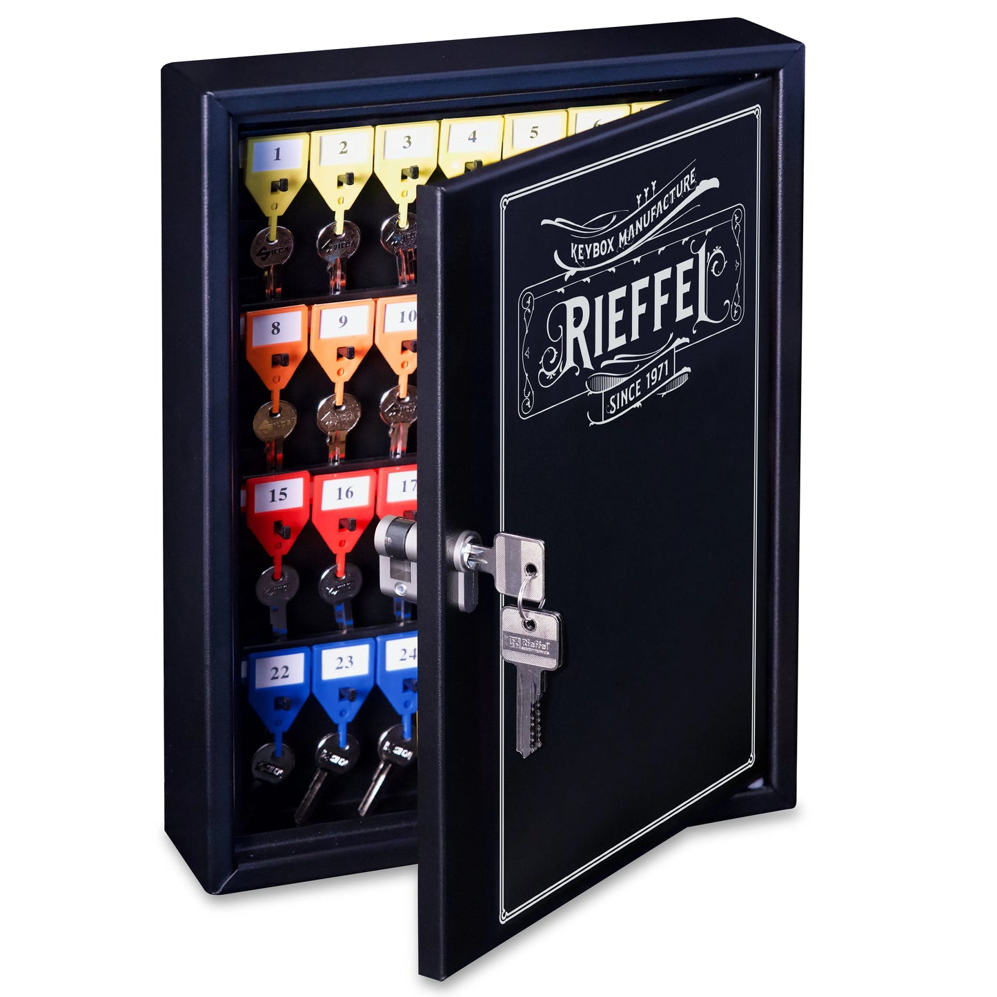 RIEFFEL Schlüsselkasten KyStor schwarz Idealshop