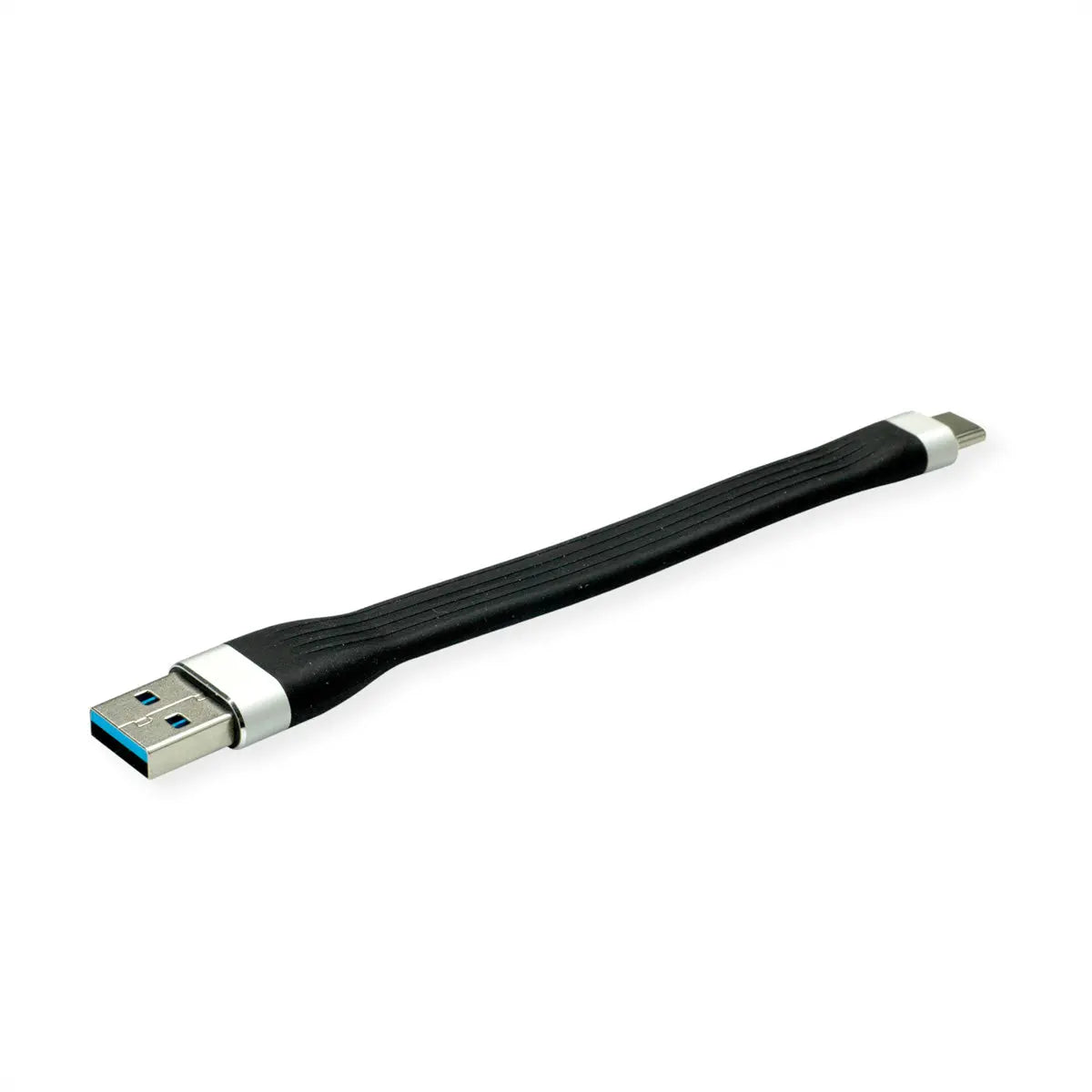 ROLINE USB-A-C, Lade & Datenkabel 11.02.9014 Black, ST/ST, 3.2 Gen1 11cm Idealshop