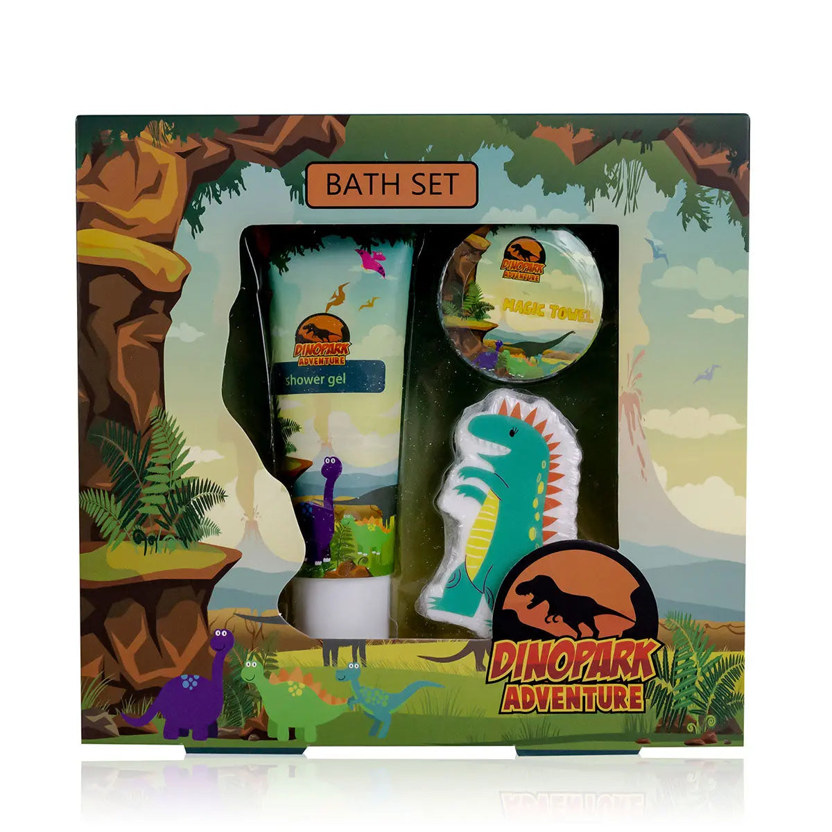 ROOST Badeset Dinopark 6052084 Duft Apfel grün Idealshop