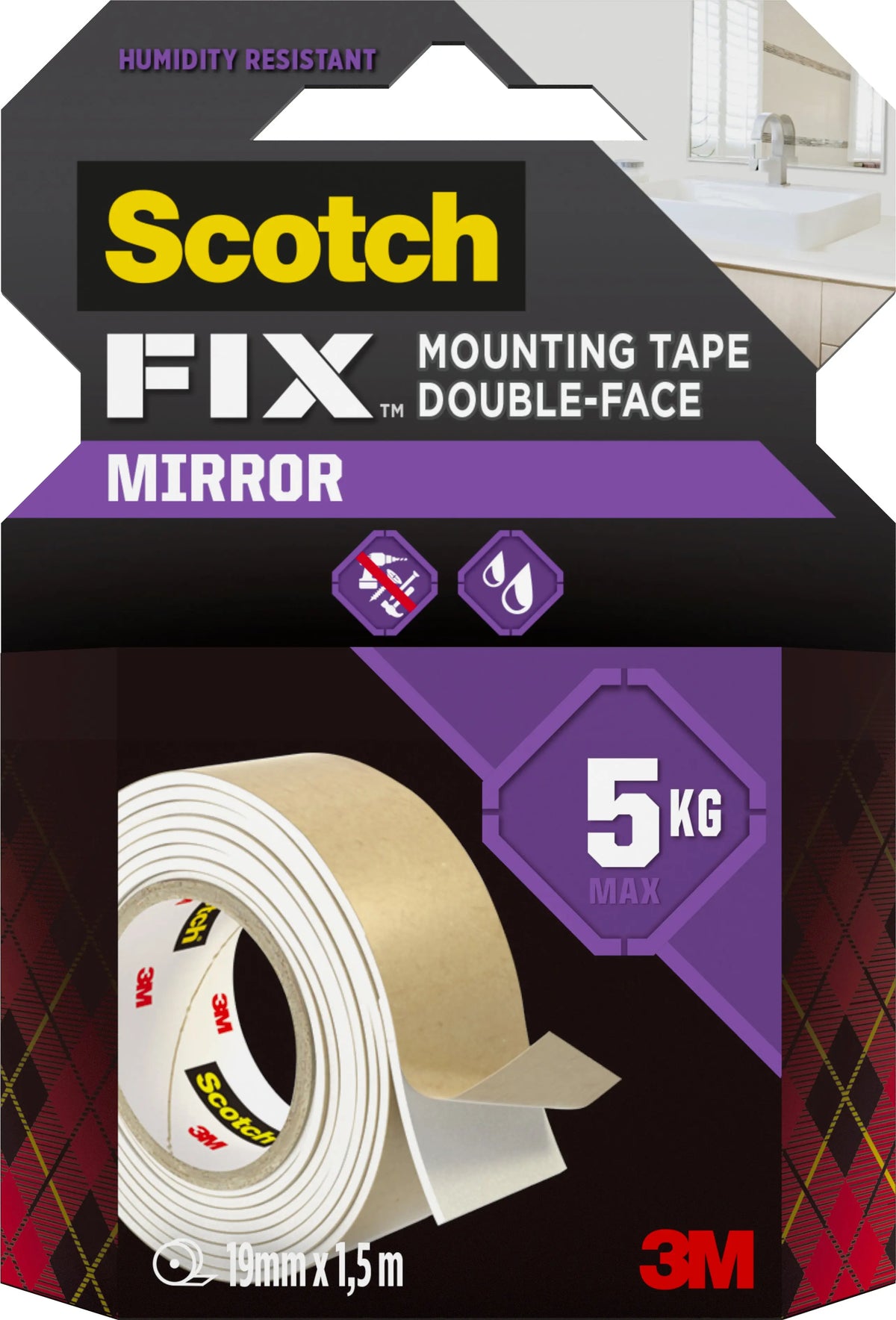 SCOTCH Montageband Mirror 19mmx1,5m 4496W-1915-P -P Idealshop