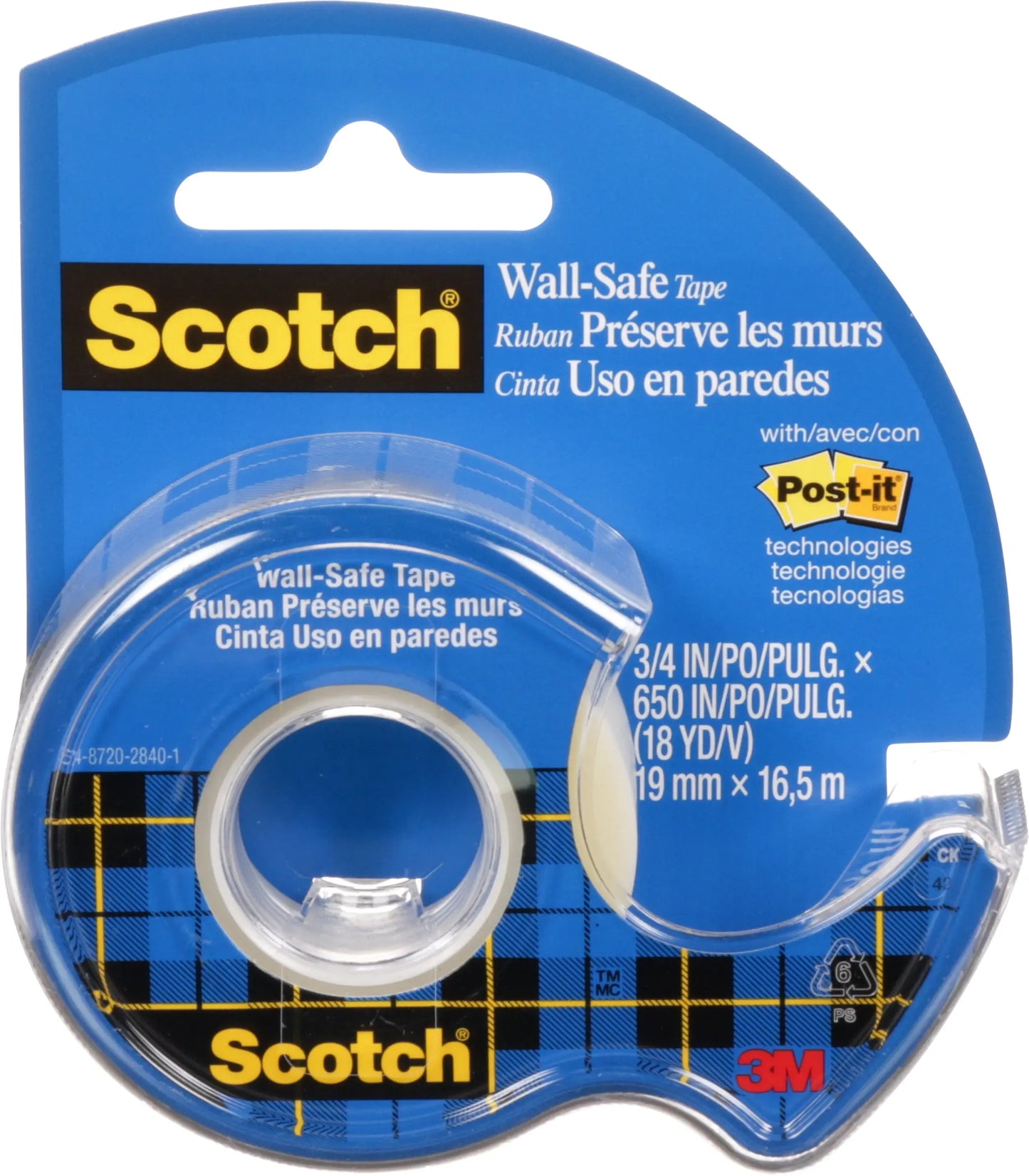 SCOTCH Wall Safe Tape 19mmx16,5m Idealshop