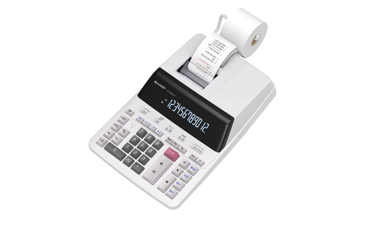 SHARP Tischrechner Strom CS2635LW grau 12-stellig Idealshop