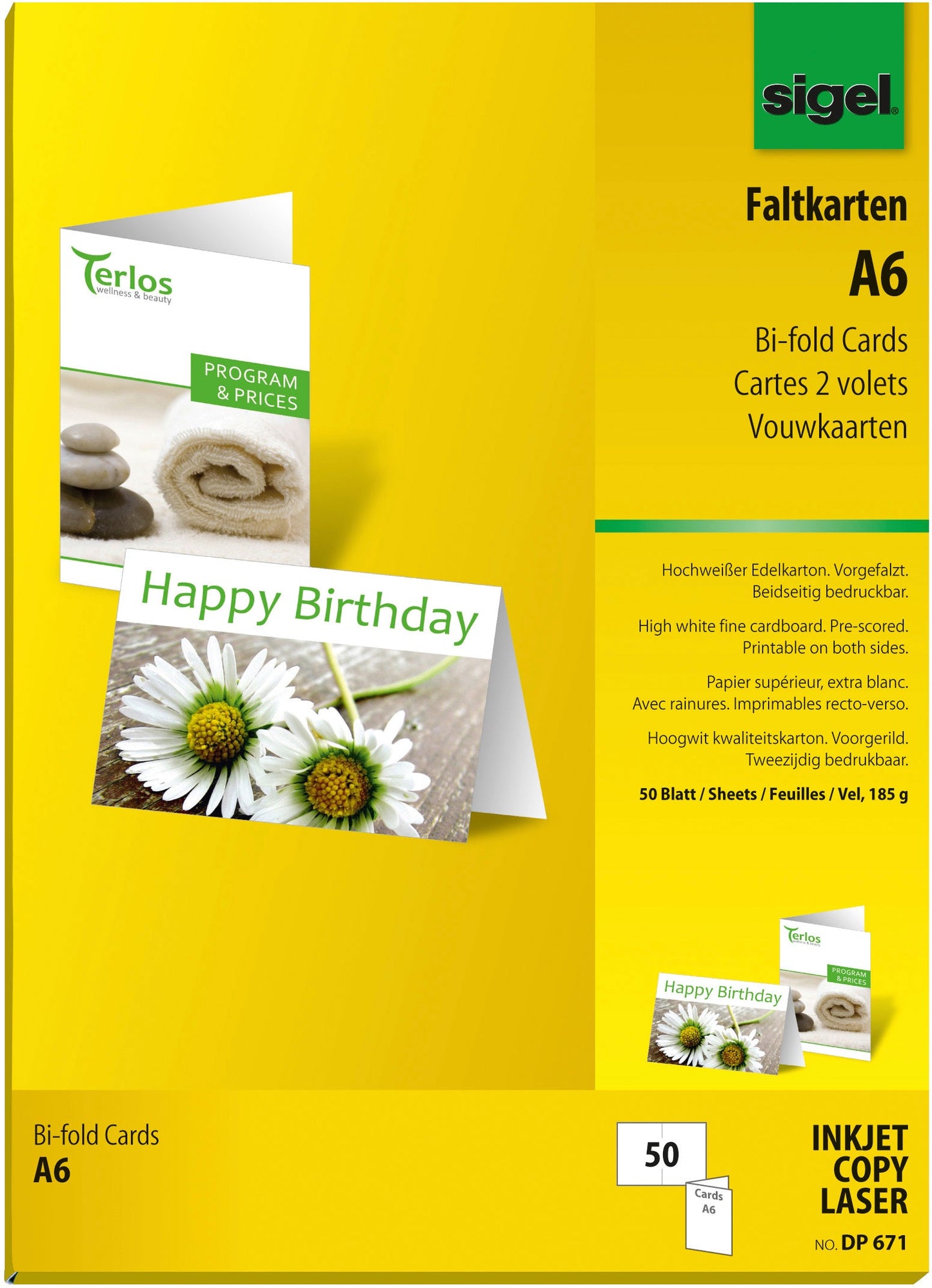 SIGEL Faltkarten A6 Idealshop