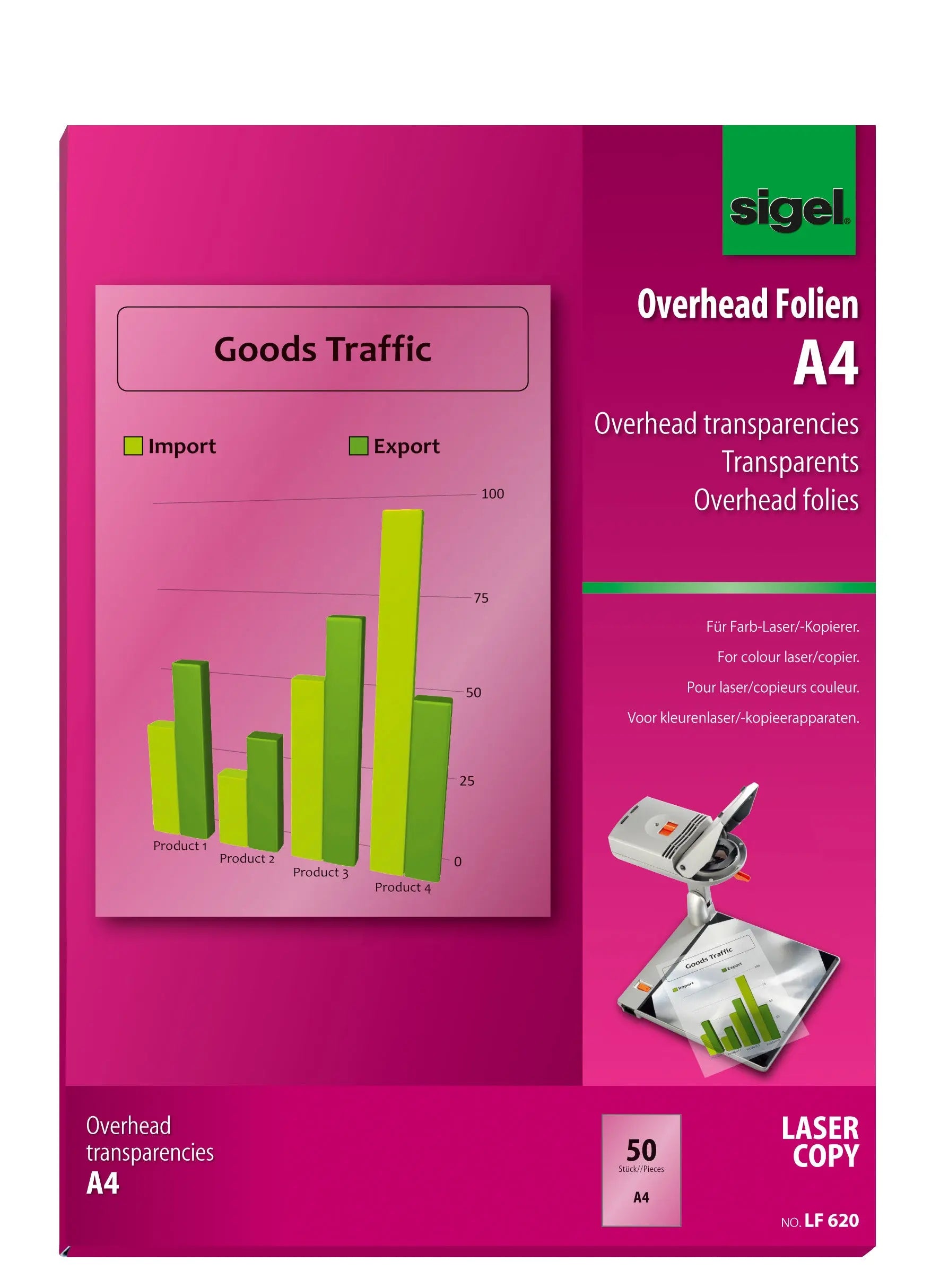 SIGEL     Farblaser-Folie             A4 Idealshop