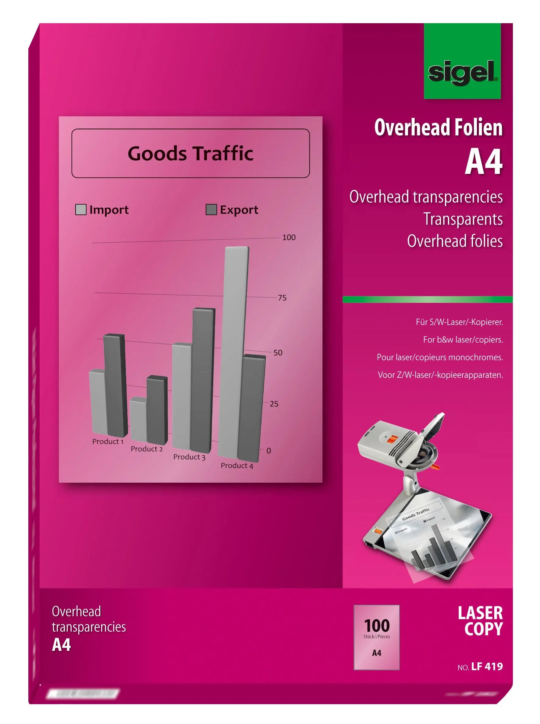 SIGEL     Laser-Folie                 A4 Idealshop