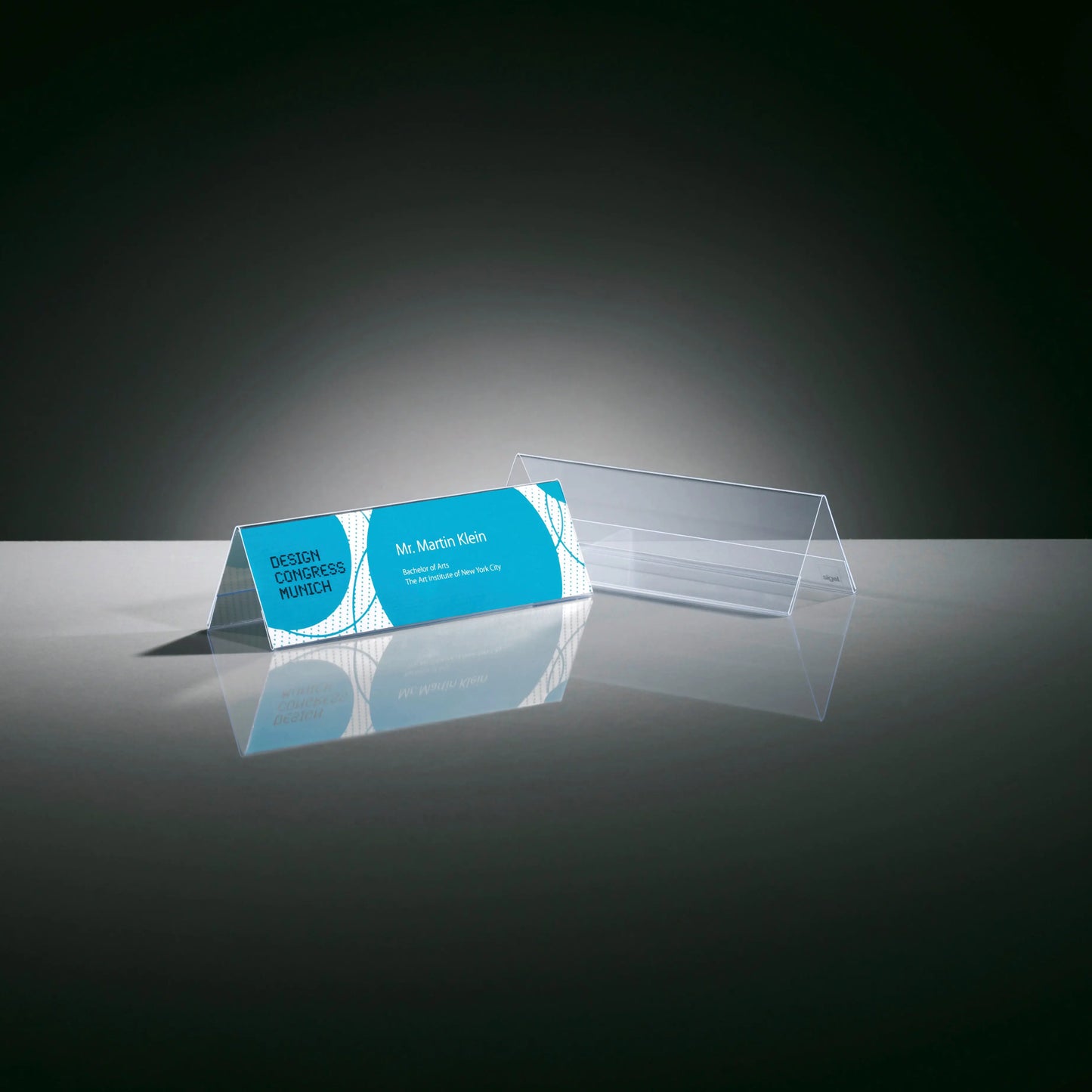 SIGEL Tischsteller Dach 190x60mm TA132 transparent 5 Stück Idealshop