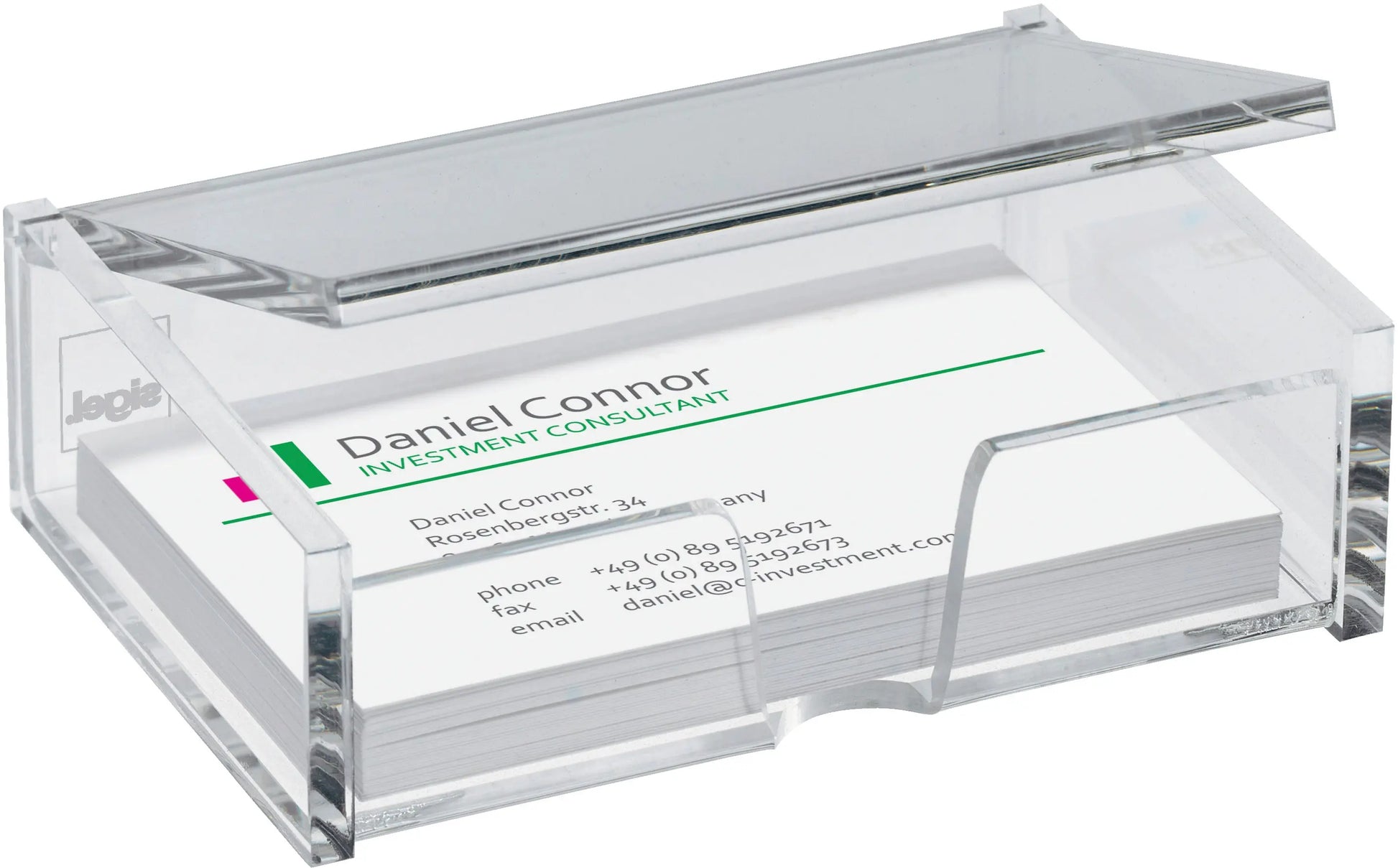 SIGEL     Visitenkartenbox Idealshop