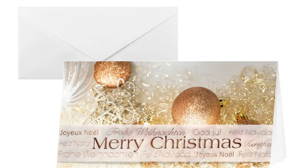 SIGEL Weihnachts-Karten Christmas A4 DS029 Glitter 2/3 mit Umschlägen Idealshop
