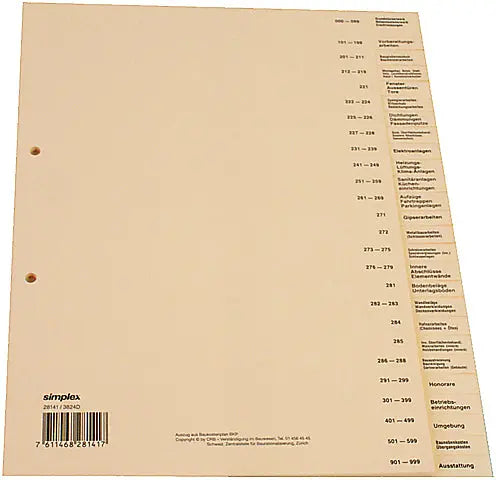 SIMPLEX   Register FR                 A4 Idealshop