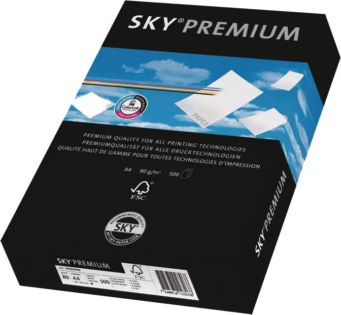SKY Premium Papier A3 88151279 80g, weiss 500 Blatt Idealshop