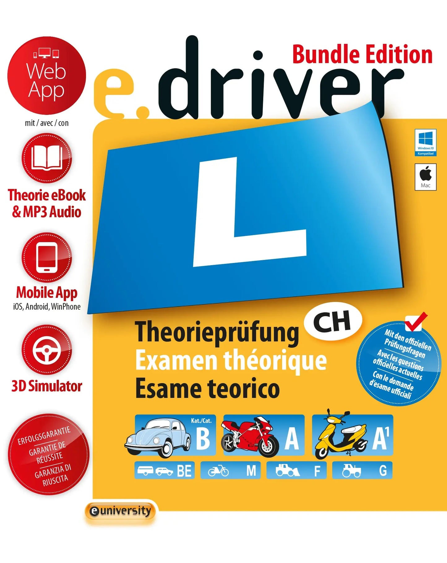 SMARTDRIVER e.driver Web App Bundle 978-3-908493-67-9 Fahrschule (D/F/I) Idealshop