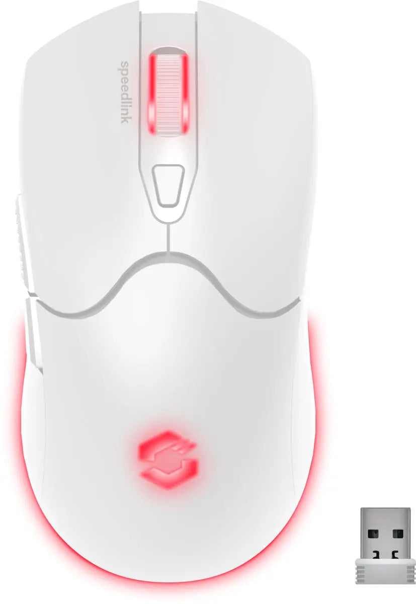 SPEEDLINK VELOX Recharg.RGB Gam.Mouse SL-680102-WT Wireless, White Idealshop