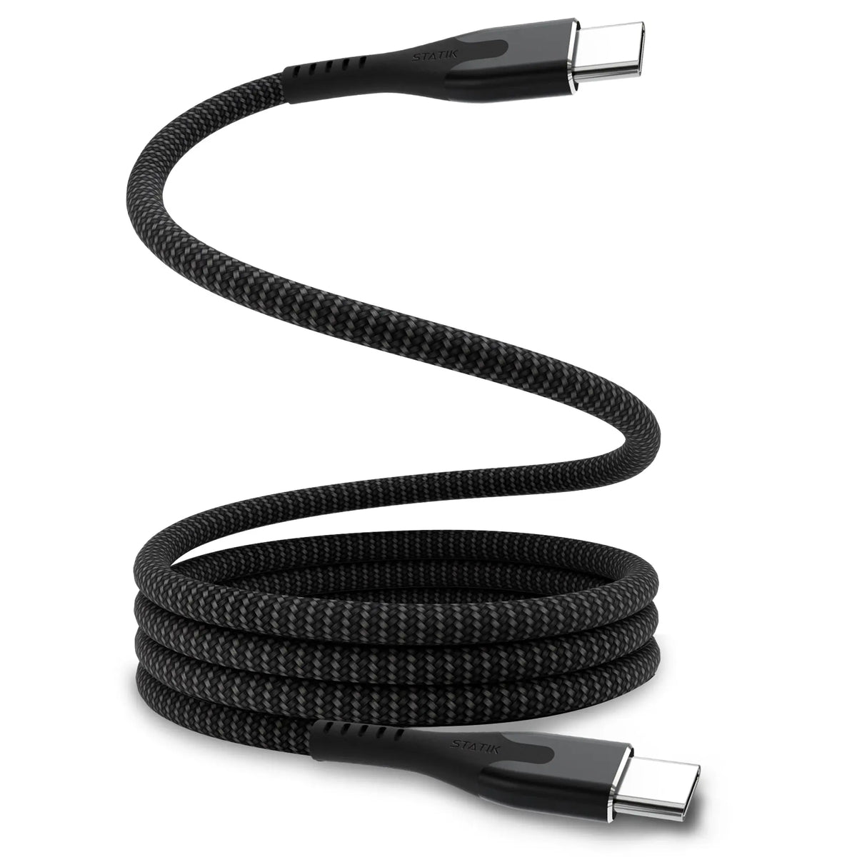 STATIK MagStack Pro, Magnetic Cable PUP-0550-6FT-CC USB-C to C, 2m 100W Black Idealshop