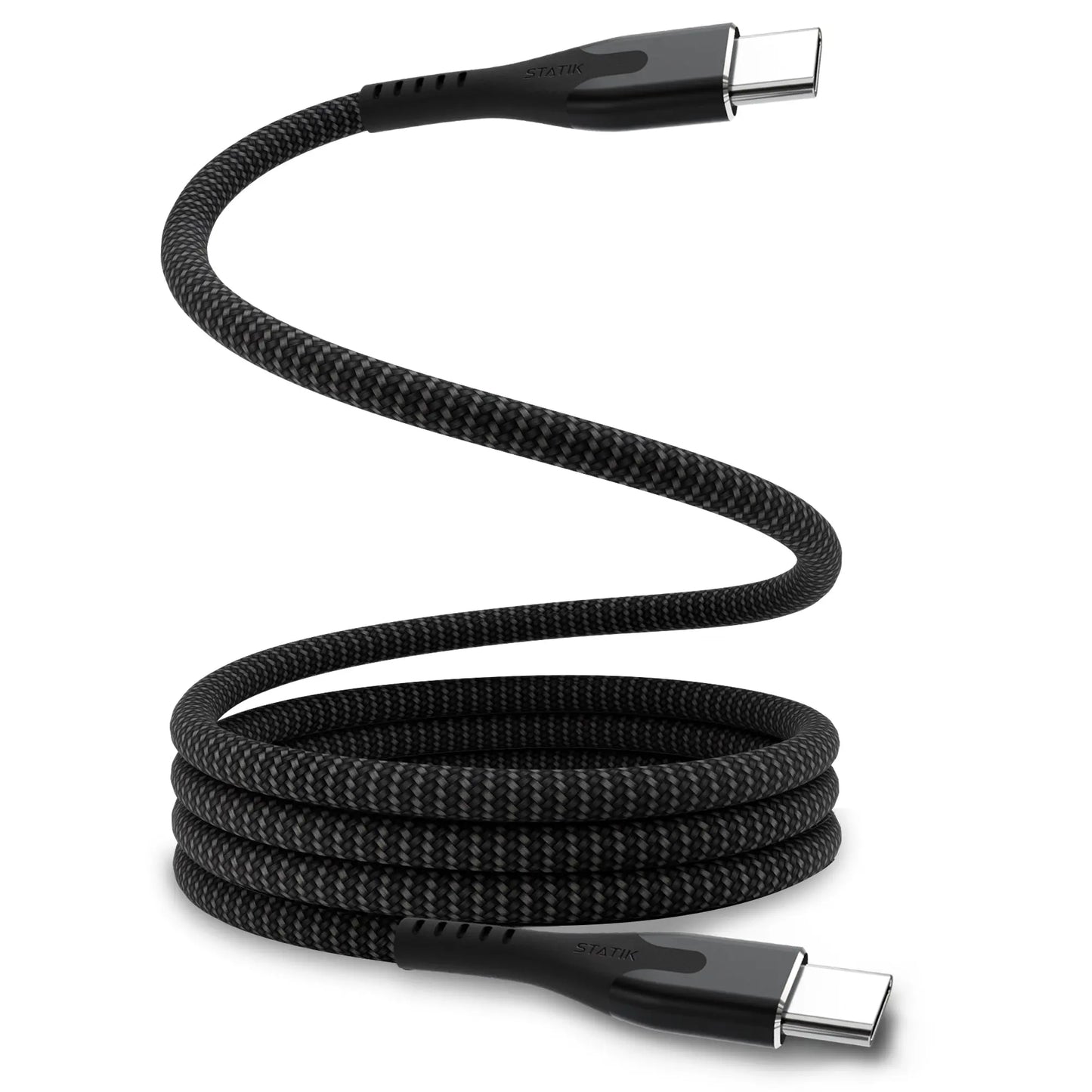 STATIK MagStack Pro,Magnetic Cable PUP-0550-1FT-CC USB-C to C, 0.5m 100W Black Idealshop