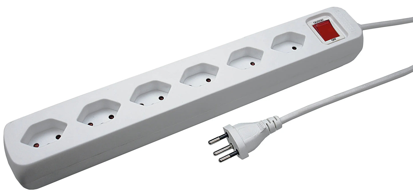 STEFFEN Steckdosenleiste 1,5m 207603216S weiss 6 Stecker Idealshop