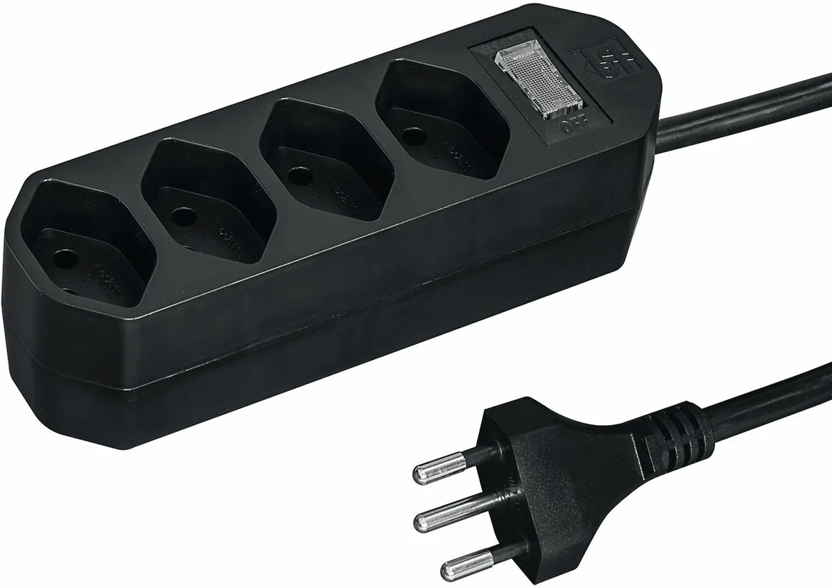 STEFFEN Steckdosenleiste Compact 200130114 4x T13,schwarz Idealshop
