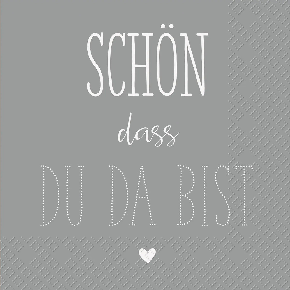 STEWO Serviette 25x25cm 2573648865 Dahoma FSC grau 20 Stück Idealshop