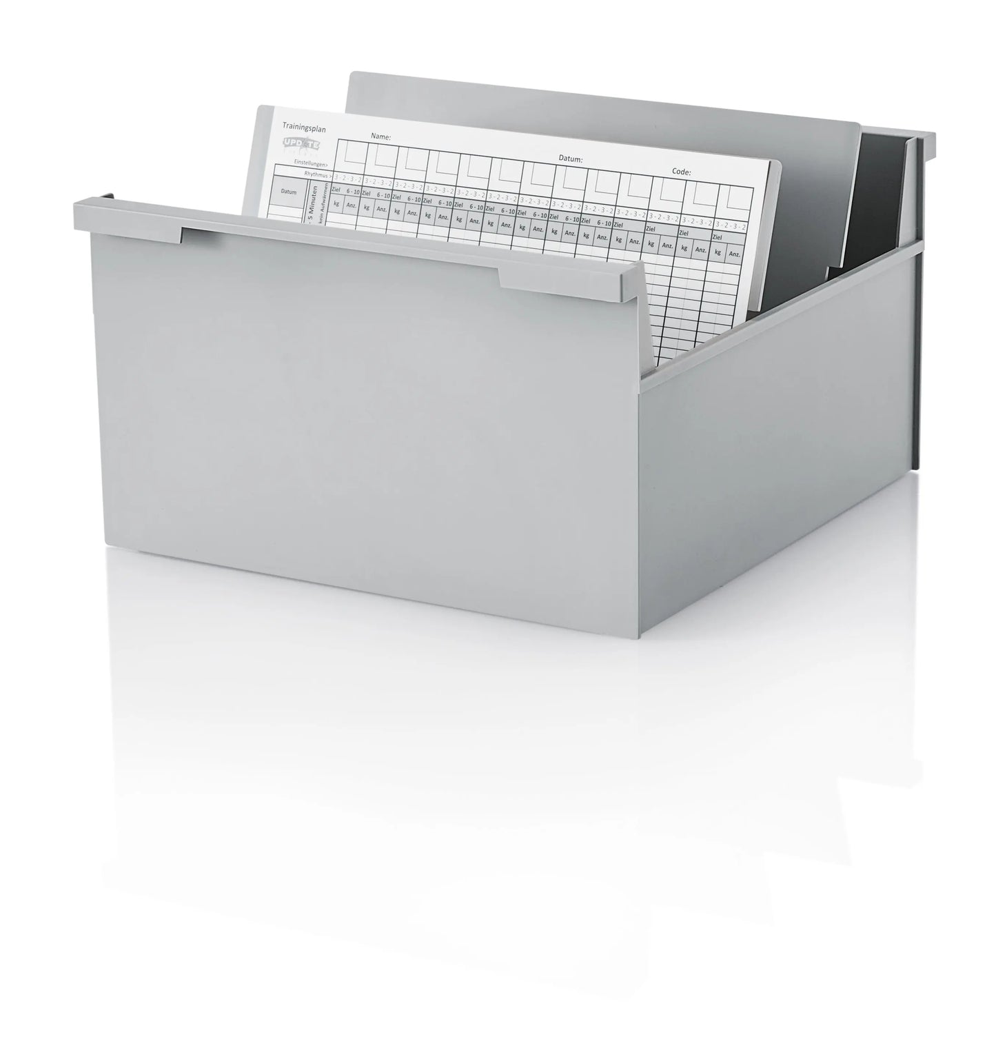 STYRO Karteikasten quer A4 30-432.85 grau Idealshop
